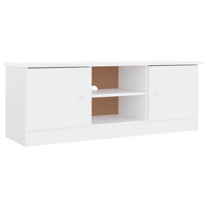 vidaXL TV Stand ALTA 44.1x13.8x16.1 Solid Wood Pine - 44.1 x 13.8 x 16.1