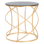 Gold/White Top Accent Table - 20 x 20 x 21.2
