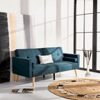 Foldable Futon Bed with Pillow - 74.8 x 31.9 x 34.7