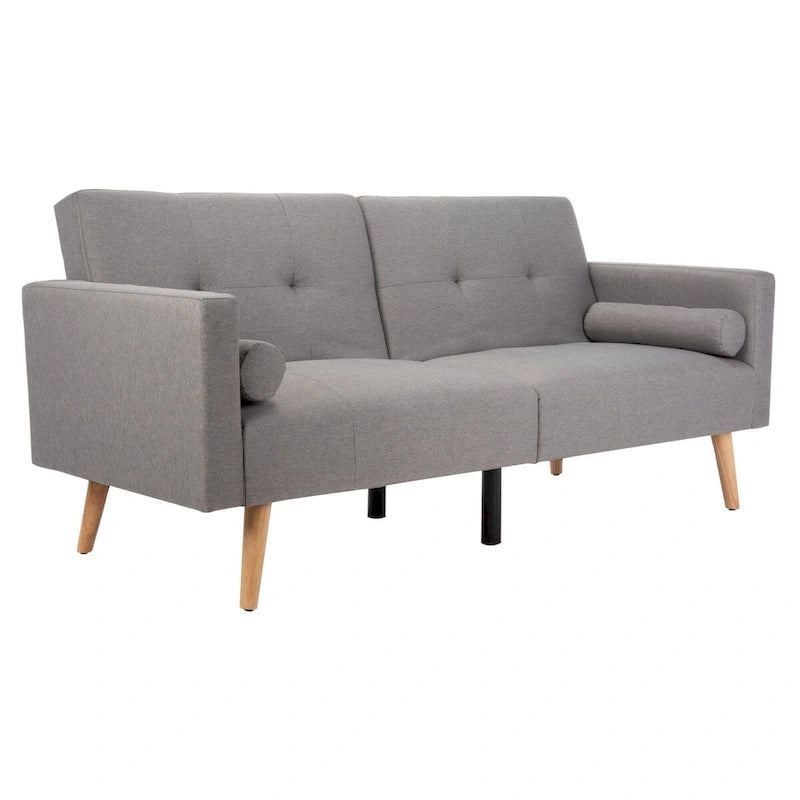Foldable Futon Bed with Pillow - 74.8 x 31.9 x 34.7