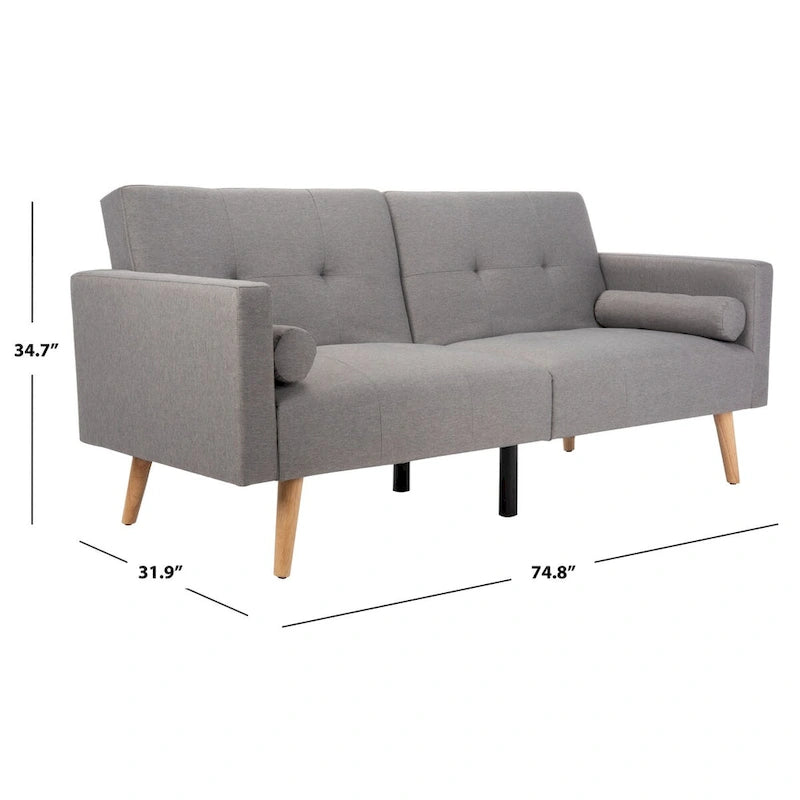 Foldable Futon Bed with Pillow - 74.8 x 31.9 x 34.7