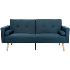 Foldable Futon Bed with Pillow - 74.8 x 31.9 x 34.7