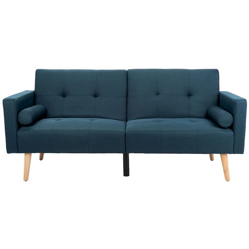 Foldable Futon Bed with Pillow - 74.8 x 31.9 x 34.7