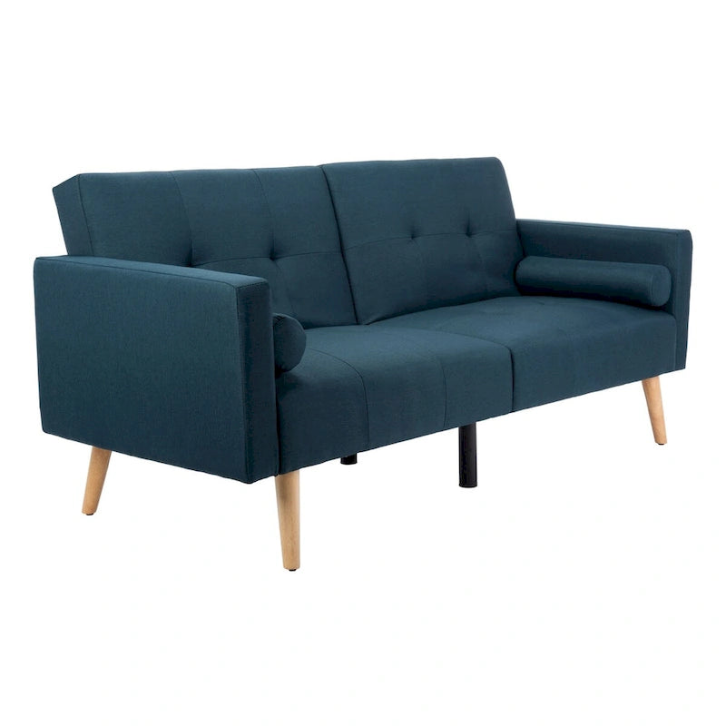 Foldable Futon Bed with Pillow - 74.8 x 31.9 x 34.7