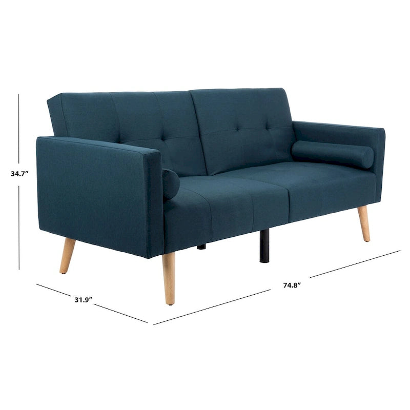 Foldable Futon Bed with Pillow - 74.8 x 31.9 x 34.7
