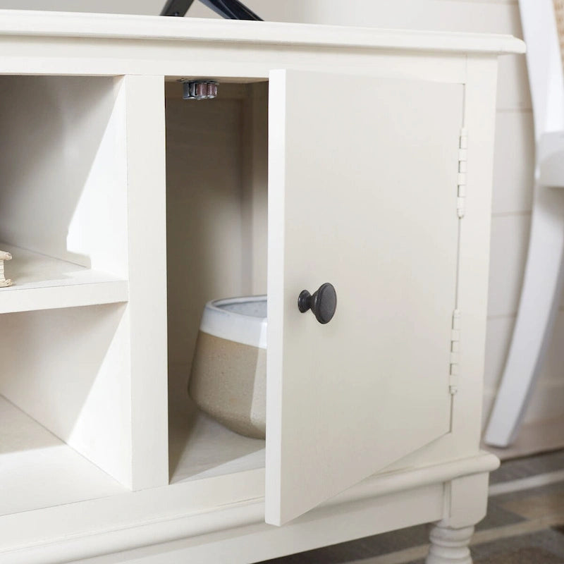 SAFAVIEH Tess 2-Door 1-Shelf TV Media Stand - 47.3 W x 15.8 L x 20 H - 47Wx16Dx20H