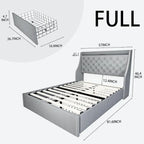Bed Frame with 4 Storage Drawers and Headboard
