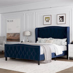 Bed Frame with 4 Storage Drawers and Headboard