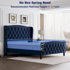 Bed Frame with 4 Storage Drawers and Headboard