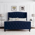 Bed Frame with 4 Storage Drawers and Headboard
