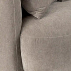 Sagebrook Home Neutral Modern 4 Seat Rectangle Curved Sofa - 117 x 49 x 31