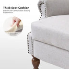 Traditional Roll Arm Manual Recliner with Solid Wood Legs Set of 2