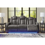 Signature Design by Ashley Fyne-Dyme Power Reclining Sofa - 85 W x 43 D x 43 H