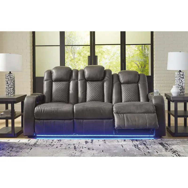 Signature Design by Ashley Fyne-Dyme Power Reclining Sofa - 85 W x 43 D x 43 H