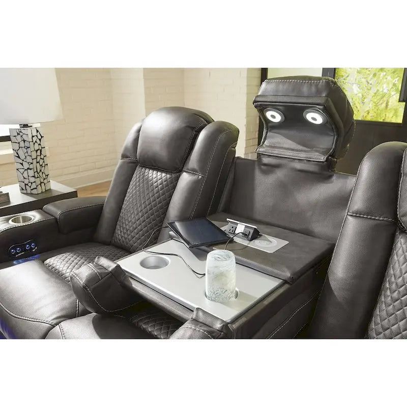 Signature Design by Ashley Fyne-Dyme Power Reclining Sofa - 85 W x 43 D x 43 H