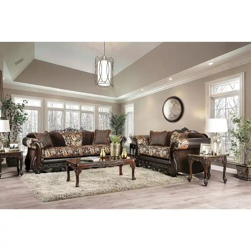 Gracewood Hollow Dayaram Traditional Brown Sofa