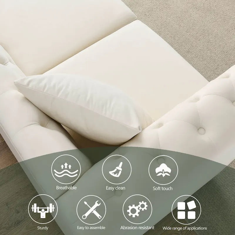 3-Seater Chesterfield Upholstered Tufted Sofa with Rolled Arms and Nailhead