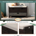 3-drawer Solid Wooden Storage Bench