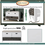 3-drawer Solid Wooden Storage Bench