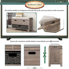 3-drawer Solid Wooden Storage Bench