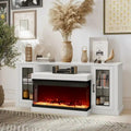 Entertainment Center with Built-in Electric Fireplace - 70"