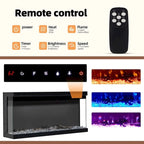Entertainment Center with Built-in Electric Fireplace - 70"