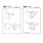 62 Inch Rectangular Dining Table, Handcrafted Natural Mango Wood with Magnetic Catchers