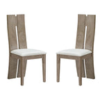 PU Leather Dining Chair with High Back Set of 2