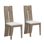 PU Leather Dining Chair with High Back Set of 2