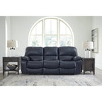  Leesworth Blue Power Reclining Sofa - 88W x 41D x 41H