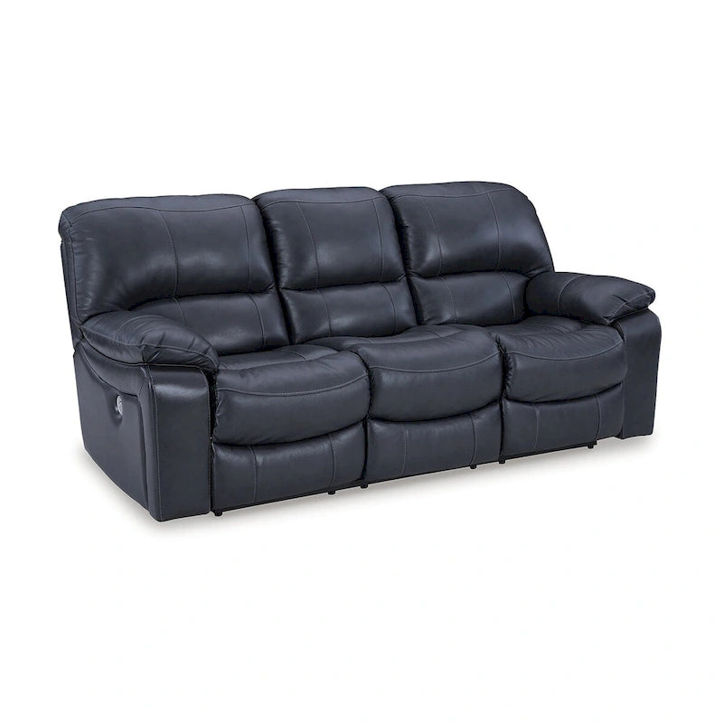 Leesworth Blue Power Reclining Sofa - 88W x 41D x 41H