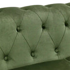 Large Sofa,Velvet Sofa Three-seat Sofa Tufted Chesterfield Settee Sofa