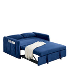 55 Modern Convertible Sofa Bed with 2 Detachable Arm Pockets