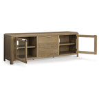 Light Brown 80 TV Stand for TVs up to 92 - 79.63W x 20D x 28H