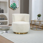360 Degree Swivel Cuddle Barrel Accent Chairs with Wide Upholstered