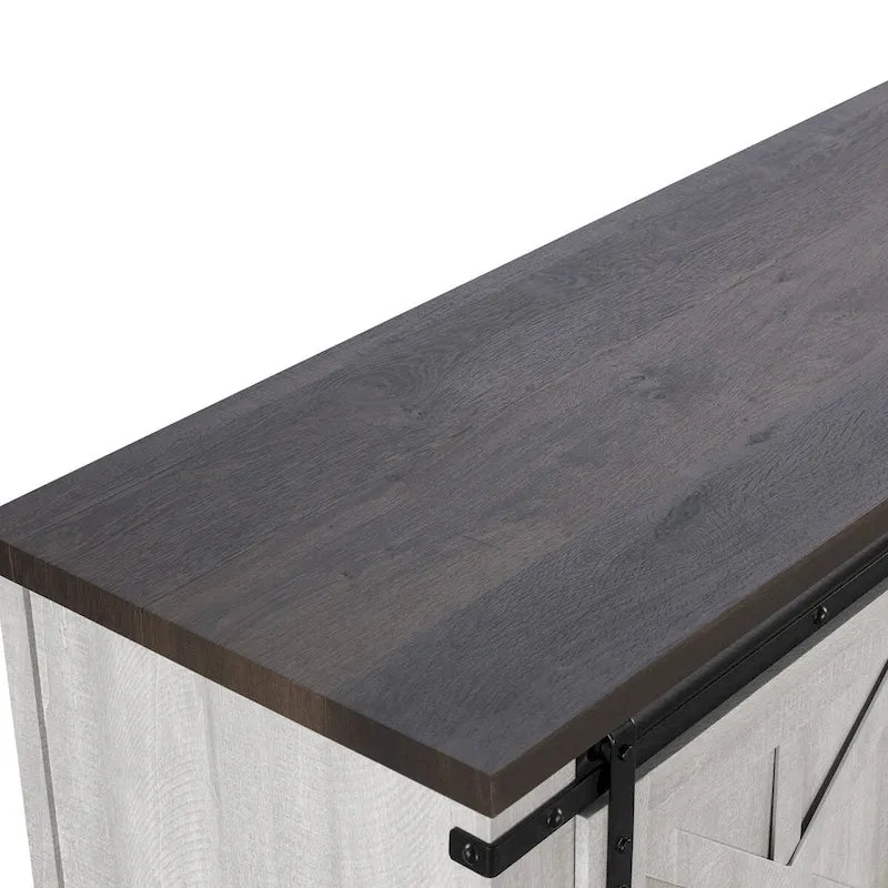58 Farmhouse Sliding Barn Door TV Stand - Fits TVs up to 65 - 58 in Width