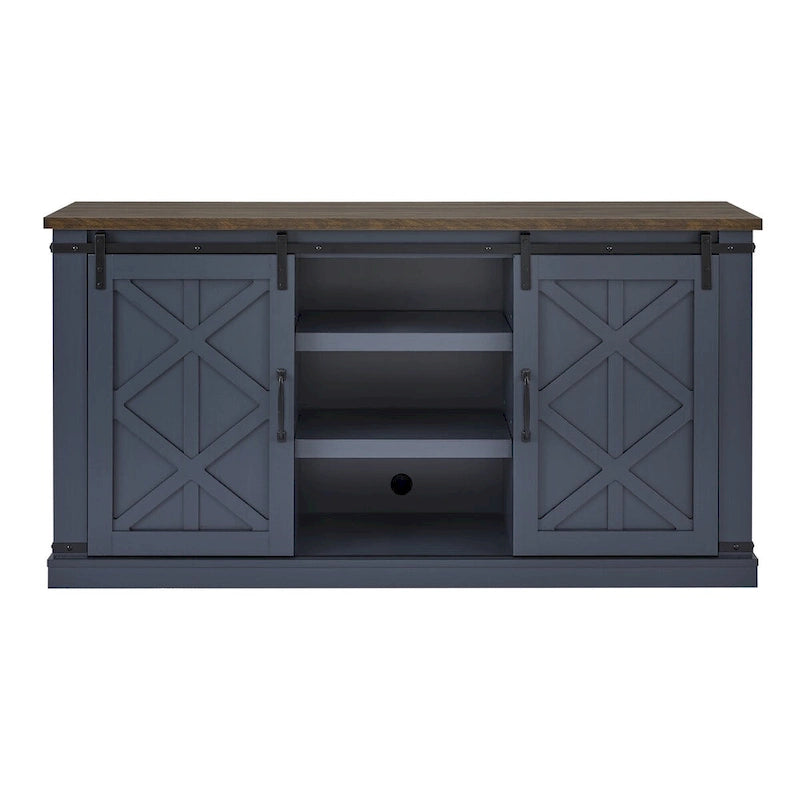 58 Farmhouse Sliding Barn Door TV Stand - Fits TVs up to 65 - 58 in Width