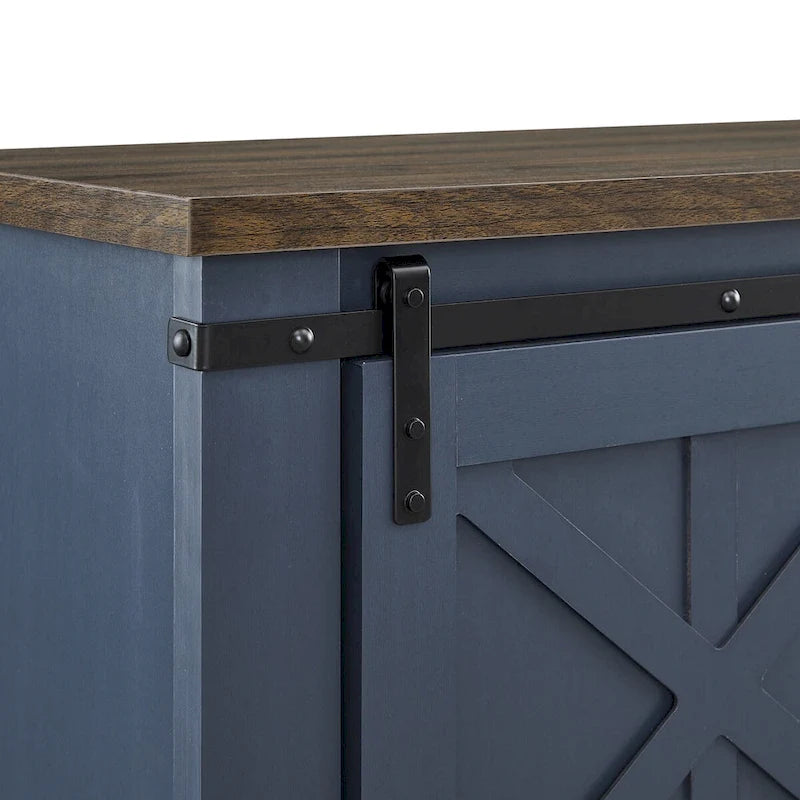 58 Farmhouse Sliding Barn Door TV Stand - Fits TVs up to 65 - 58 in Width