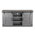 58 Farmhouse Sliding Barn Door TV Stand - Fits TVs up to 65 - 58 in Width