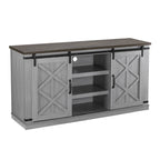 58 Farmhouse Sliding Barn Door TV Stand - Fits TVs up to 65 - 58 in Width
