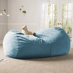 7 Foot Giant Bean Bag Sofa For Adults - Premium Chenille