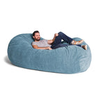 7 Foot Giant Bean Bag Sofa For Adults - Premium Chenille
