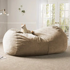 7 Foot Giant Bean Bag Sofa For Adults - Premium Chenille