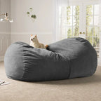 7 Foot Giant Bean Bag Sofa For Adults - Premium Chenille