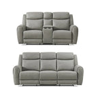 Wesley 2-Piece Transitional Reclining Set, Gray