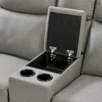 Wesley 2-Piece Transitional Reclining Set, Gray