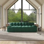 Modern Comfy Couch 3 Seater, Upholstered Floor Sofa 3D Textile Material Cloud Couch for Living Room, Apartment