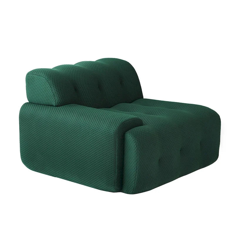 Modern Comfy Couch 3 Seater, Upholstered Floor Sofa 3D Textile Material Cloud Couch for Living Room, Apartment