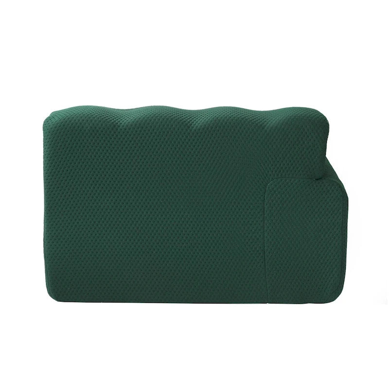 Modern Comfy Couch 3 Seater, Upholstered Floor Sofa 3D Textile Material Cloud Couch for Living Room, Apartment