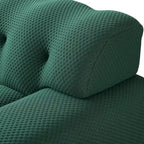 Modern Comfy Couch 3 Seater, Upholstered Floor Sofa 3D Textile Material Cloud Couch for Living Room, Apartment